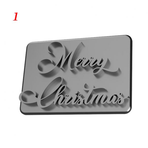 Stampila 1 cu inscriptia Merry Christmas