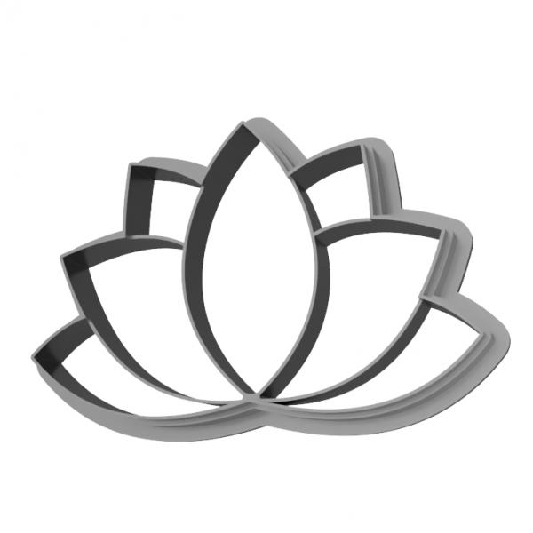 Decupator si stampila floare Lotus mini