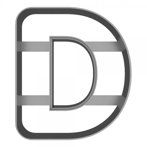 Decupator litera D din plastic