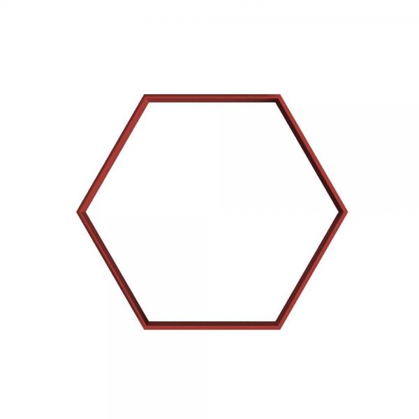 Set decupatoare tip hexagon cu 10 piese