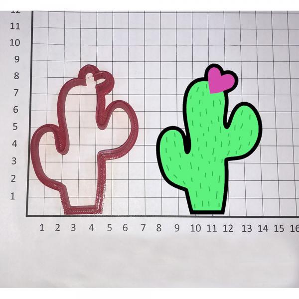 Decupator cactus cu inima