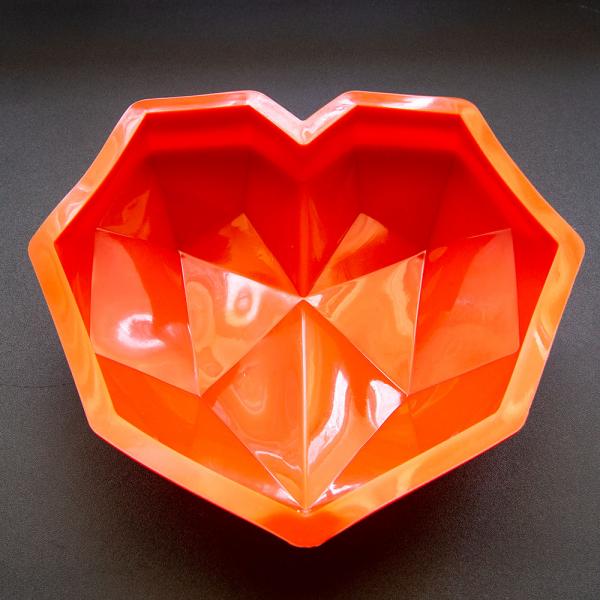 Forma din silicon inima diamantata