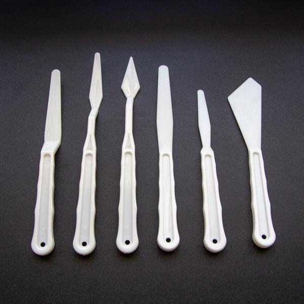 Set 6 spatule din plastic pentru decorare